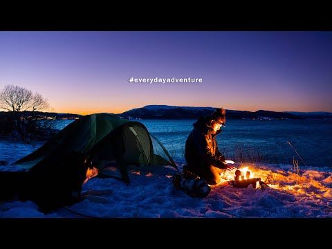 Solo camping in -11 degrees on Norway's fjords