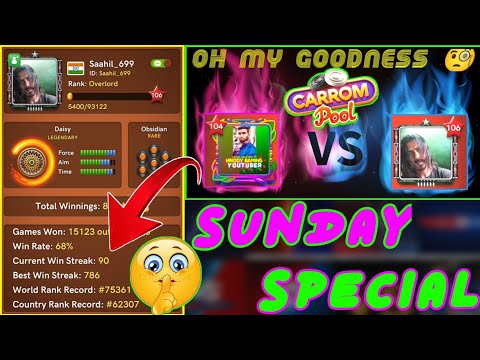 🔥Sunday Special || Current Win Streak 90 🧐 Best Win 786 👈 || Hridoy Gaming || Carrom Disc Pool