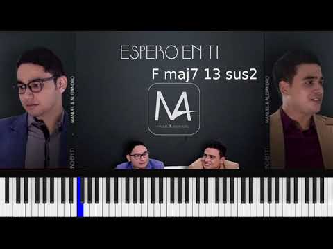 Manuel & Alejandro - espero en ti | Tutorial de piano 🎹