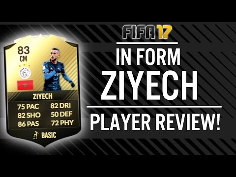 FIFA 17 IN FORM HAKIM ZIYECH (83) PLAYER REVIEW! | FIFA 17 ULTIMATE TEAM