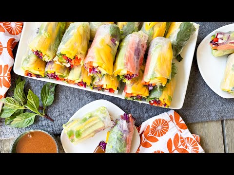 Vibrant Rainbow Summer Rolls Recipe