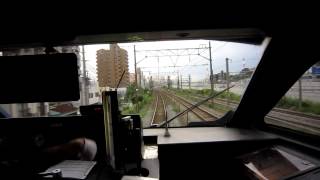 preview picture of video 'Only in Japan (Vol. 5/5): JR Kyushu Tilting Train Cab View and driver action'
