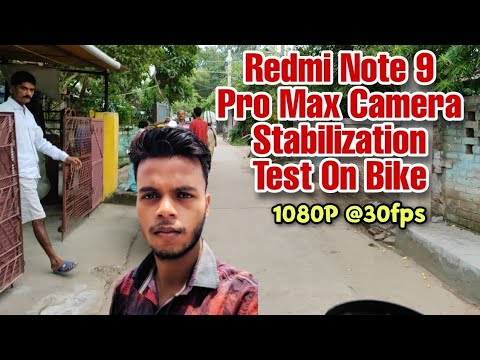 Redmi Note 9 Pro Max Camera Stabilization Test Full HD 1080P | Camera Stabilization Test On Bike