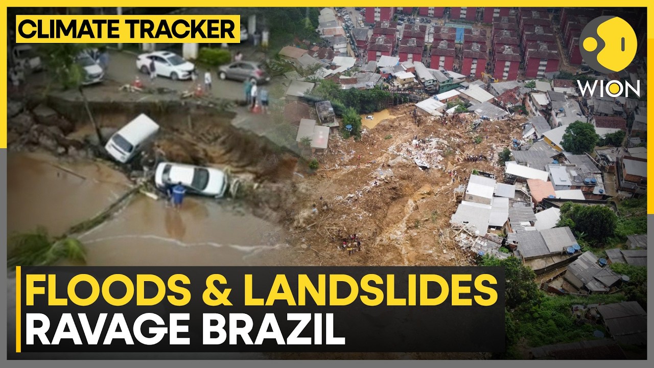 Brazil Floods: Brazil Ravaged By Deadly Floods & Landslides,  Rescue Operations Underway | WION
