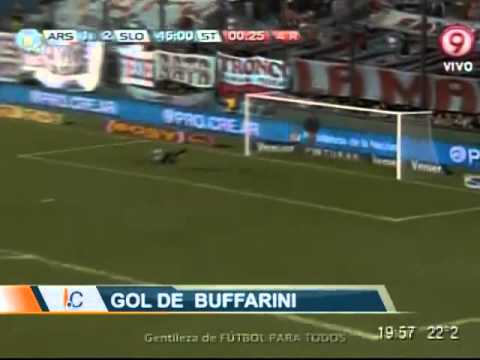 Gol de Julio Buffarini. Arsenal 1 San Lorenzo 3. Torneo Final 2013 (Infobae.com)