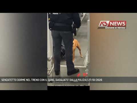 Homeless man sleeps on train with dog, 'woken up' by police | January 27, 2026