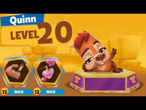 Solo QUINN MAXED LEVEL 20 Zooba Gameplay
