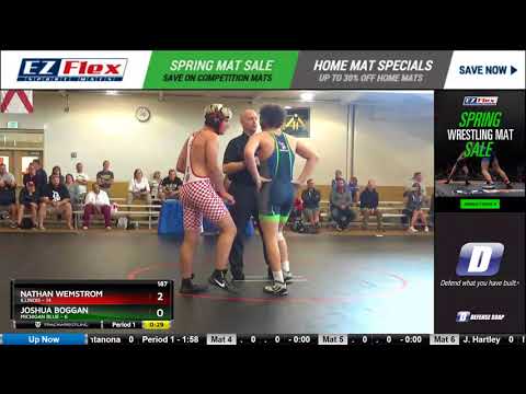 Mat 1 187 Nathan Wemstrom Illinois Vs Joshua Boggan Michigan Blue