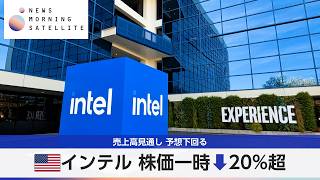 米インテル 株価一時↓20%超 売上高見通し 予想下回る【モーサテ】