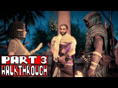 Assassin's Creed Origins Gameplay Walkthrough Part 3 (Xbox One X) No Commentary