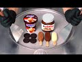 Snickers Nutella Oreo Magnum Ice Cream Rolls ASMR