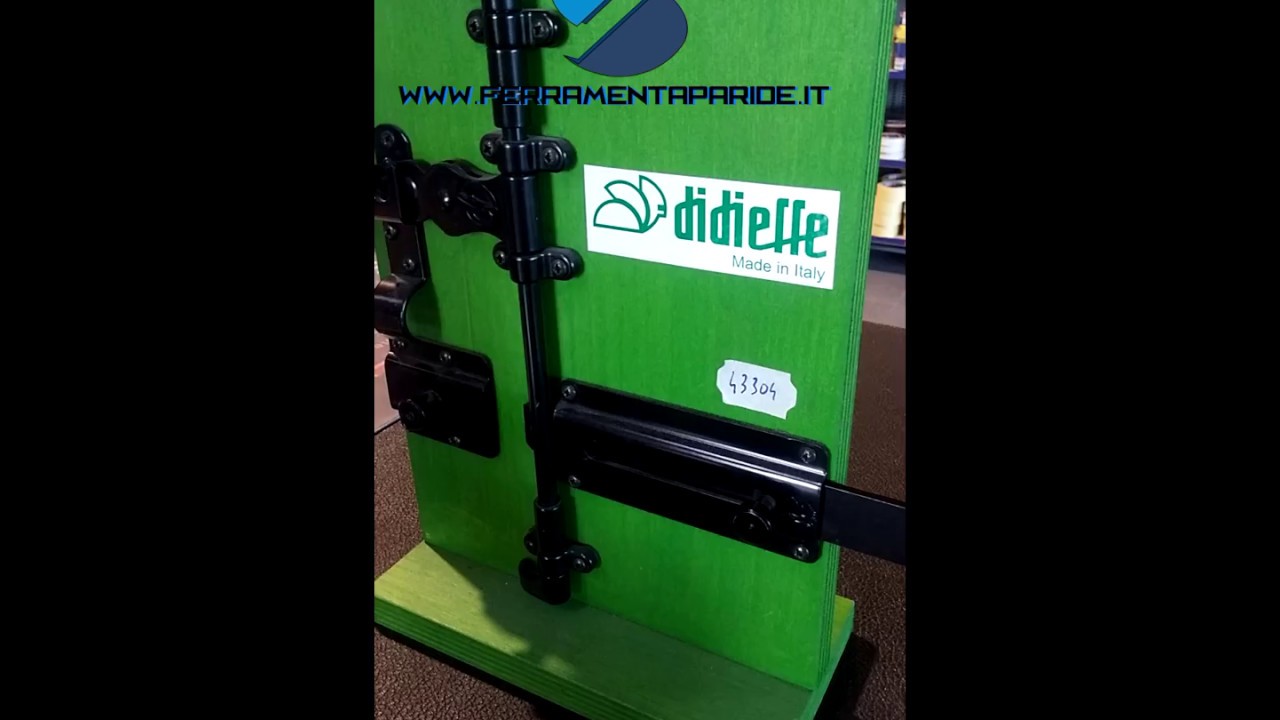 Ferramenta per persiane legno: catenaccio sotto spagnoletta