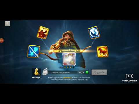 Upgrading  Genghis Khan , Rise of Kingdoms