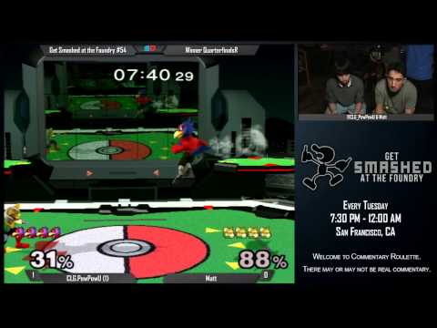 Get Smashed at the Foundry #54 - Winner Quarters: CLG.PewPewU (Falco) vs Matt (Fox)