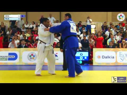 Judo 2013 Wold Championship Miami Cadets: Pradexes (BRA) -  Shakhbazov (RUS) [+90kg] bronze