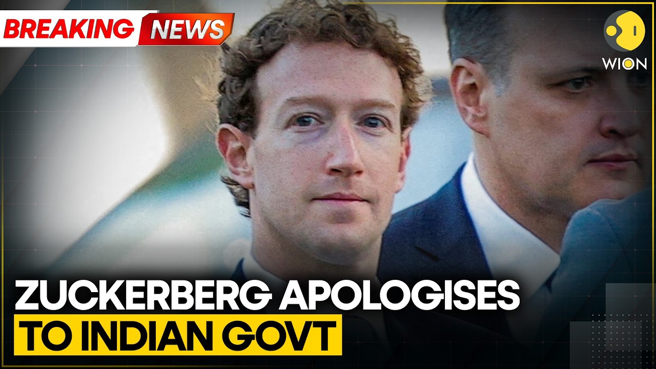 Mark Zuckerberg Apologises to Indain Govt Over Deepfakes & Platform Errors | WION BREAKING