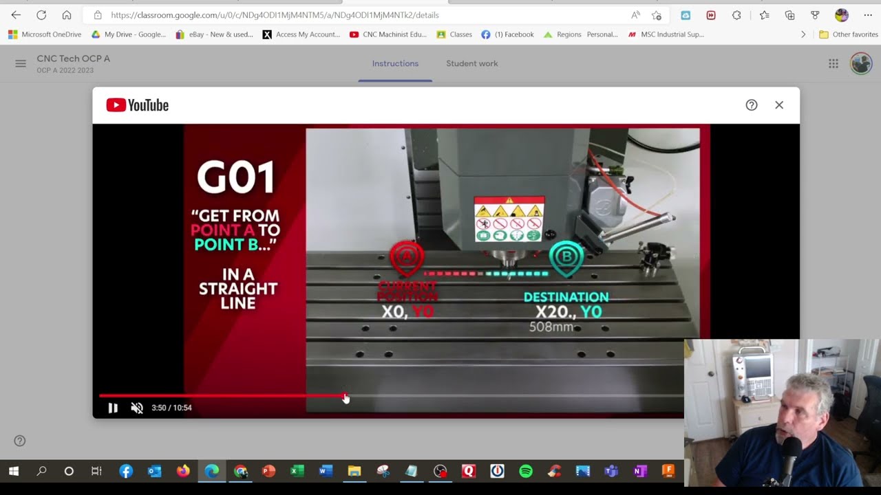 Haas Mill G Code Workbook -  Interpolation exercise