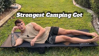 OuterSpa Portable Camping Cot (Sturdy & Comfortable)