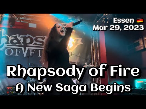 Rhapsody of Fire - A New Saga Begins @Essen, Germany🇩🇪 March 29, 2023 LIVE HDR 4K