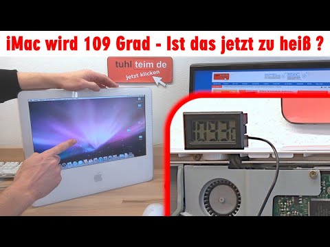 Apple iMac wird 109 Grad - ist das jetzt zu heiß - startet nicht immer und Bildschirm schwarz Video