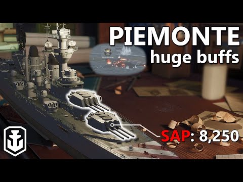Piemonte Buffs Are Scary (World of Warships)