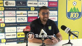 Ischia Calcio. Corino: We want to build on Sunday's victory.