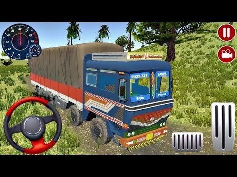 Offroad Indian Truck Simulator 2 - Ashok Leyland Truck Drive On Bad Road - Gameplay  - Android game 