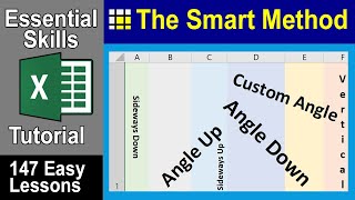 4 -23: How To Rotate Text in Excel (Vertical, Horizontal and Angled)