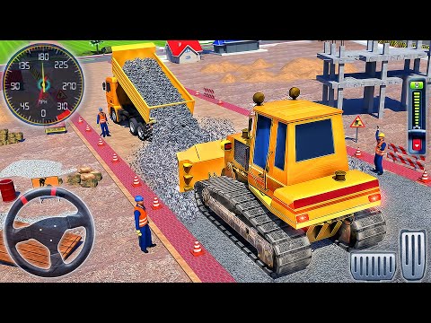 Heavy Construction Vehicles - Excavator Road Builder ( New Game Update ) - Android GamePlay