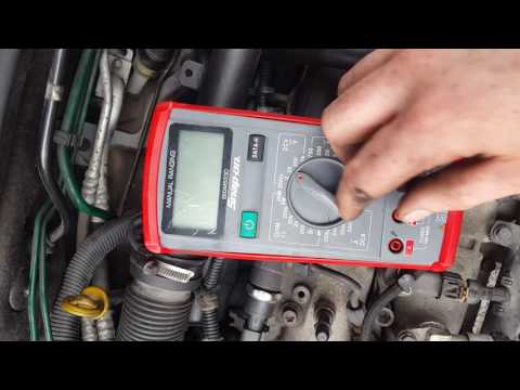 Glow plug test with multimeter