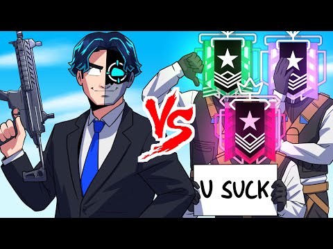 SPOIT 1V3 VS EVERY RANK IN SIEGE X (IMPOSSIBLE)