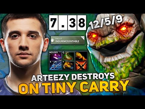 Arteezy DESTROYS on Tiny carry in HIGH MMR!