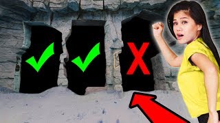 DO NOT CRAWL THROUGH the WRONG HIDDEN SECRET UNDERGROUND TUNNEL in ABANDONED ZOO Challenge