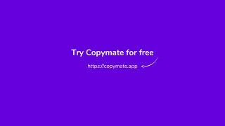 Videos zu Copymate