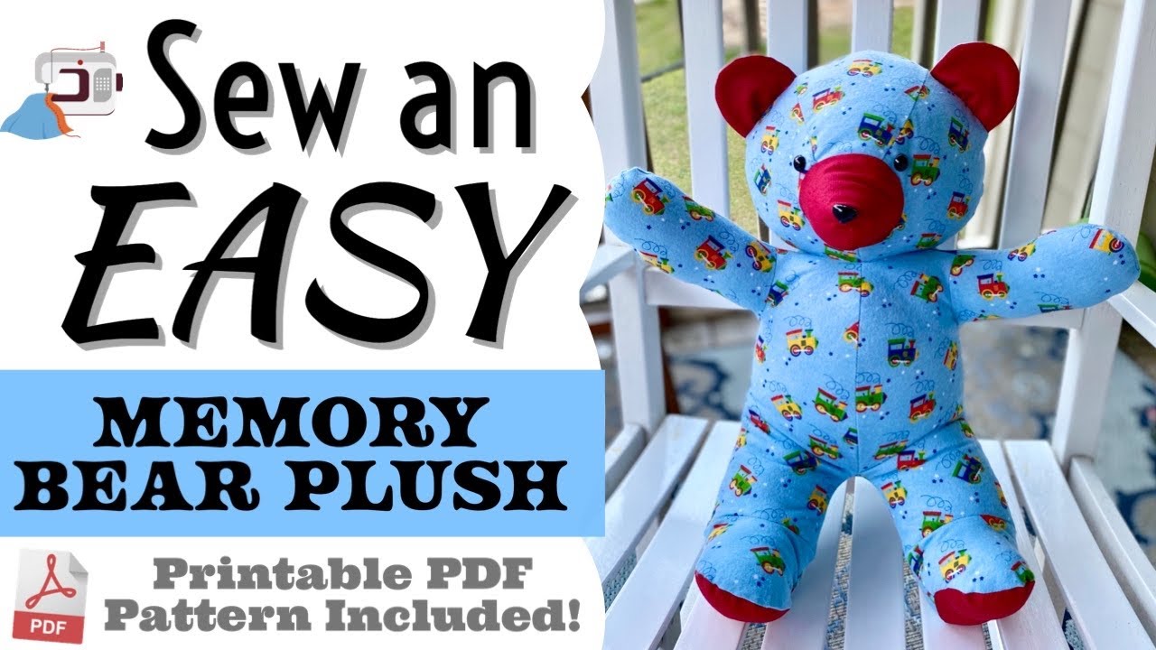 How to Sew a Keepsake Memory Bear | Beginner Plush Tutorial (+ Printable Pattern!) Keepsake Memorial