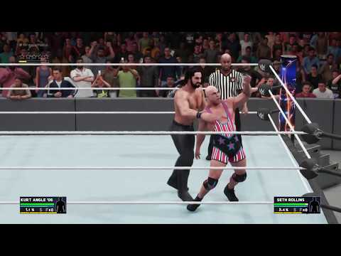 Seth Rollins vs Kurt Angle   | WWE 2K18 Gameplay  |  WWE 2K18 PlayStation 4 Pro