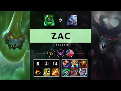 Zac Jungle vs Volibear - NA Master Patch 25.10