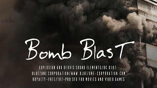 Video thumbnail for Bomb Blast – Explosions and Debris Sound Elements - Sound Effects for Movies and Video Games by Bluezone Corporation