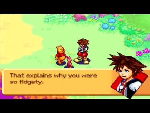 Kingdom Hearts Chain of Memories (GBA) Cutscene #75 Winnie the Pooh Reunites with Piglet