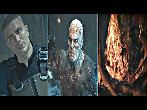 Captain Ferris Full Transformation Progress Scene Human To Alpha Monster - The Callisto Protocol PS5