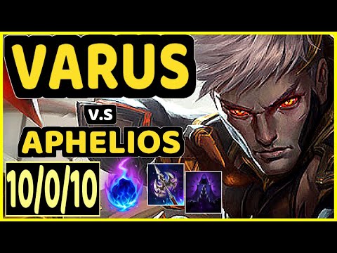 HOLLOW (VARUS) vs APHELIOS - 10/0/10 KDA BOTTOM ADC GAMEPLAY - KR Ranked GRANDMASTER