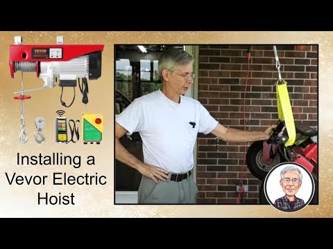Installing a Vevor Electric Hoist with Wireless Remote Control!