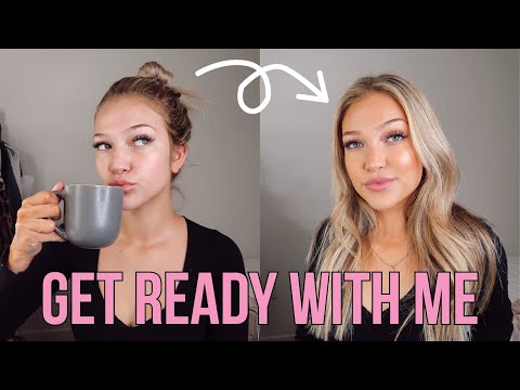 get ready with me for my internship: makeup, hair &...