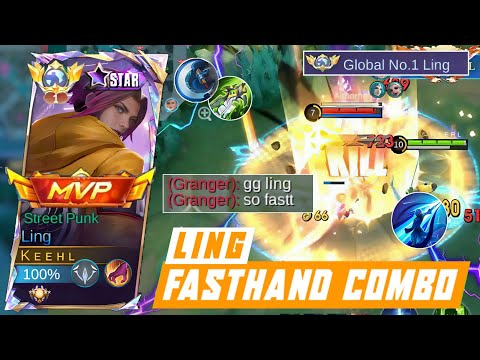 LING STARLIGHT FASTHAND AGGRESSIVE KILL! GLOBAL LING CARRY TEAM IN SOLO RANK - MOBILE LEGENDS