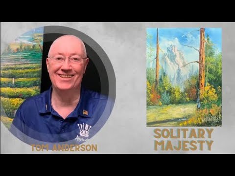 Solitary Majesty - Paint A Beautiful Mountain Landscape - Oil Painting Tutorial For Beginners