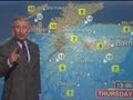 Prince Charles reads the BBC Scotland weather forecast