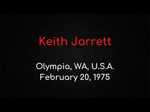 Keith Jarrett - Olympia, WA, February 20, 1975