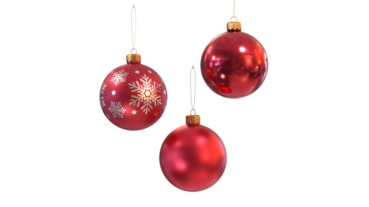 크리스마스 볼 레드 3D 모델