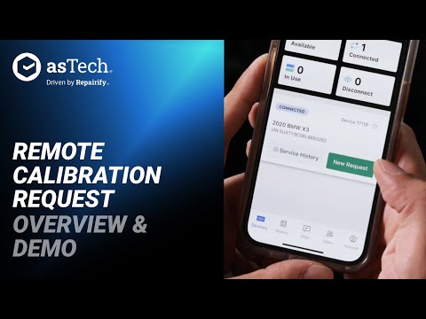 Remote Calibration Request Overview and Demo with asTech