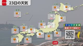 7月23日の天気